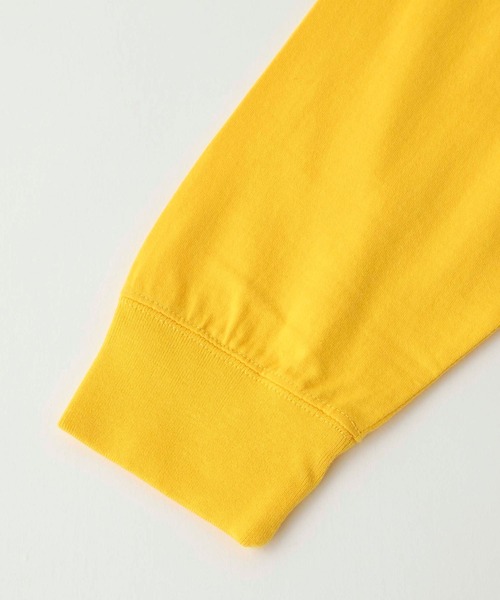 X-girl（エックスガール）の「DELIVERY L/S TEE DRESS（ワンピース・レディース・チャコール/ホワイト/イエロー・S/M）」の6枚目の写真