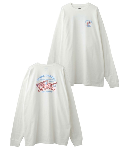 X-girl（エックスガール）の「DELIVERY L/S TEE DRESS（ワンピース・レディース・チャコール/ホワイト/イエロー・S/M）」の22枚目の写真