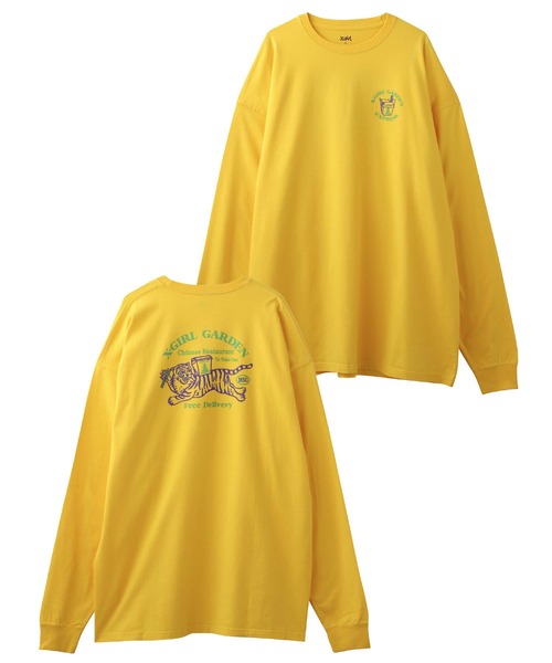 X-girl（エックスガール）の「DELIVERY L/S TEE DRESS（ワンピース・レディース・チャコール/ホワイト/イエロー・S/M）」の20枚目の写真