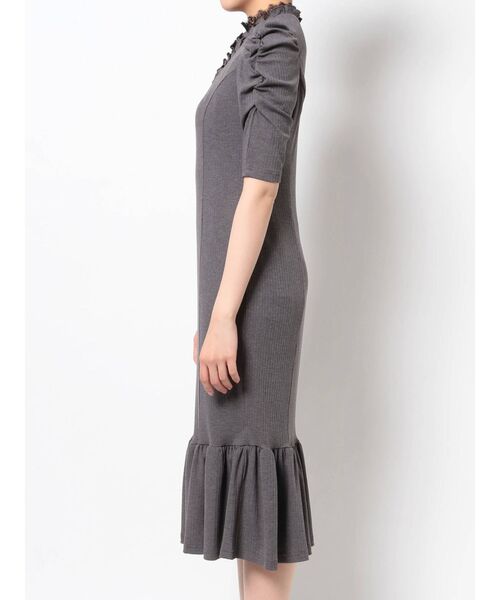 EATME（イートミー）の「FRONTレースアップリブワンピース（ワンピース・レディース・ブラック/グレー/グリーン系その他・FREE）」の17枚目の写真