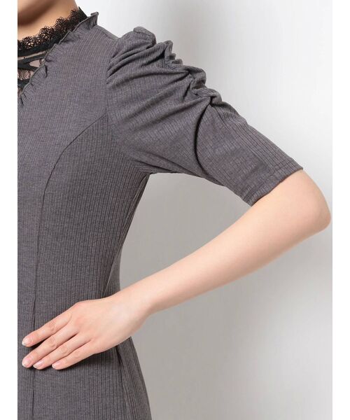 EATME（イートミー）の「FRONTレースアップリブワンピース（ワンピース・レディース・ブラック/グレー/グリーン系その他・FREE）」の20枚目の写真