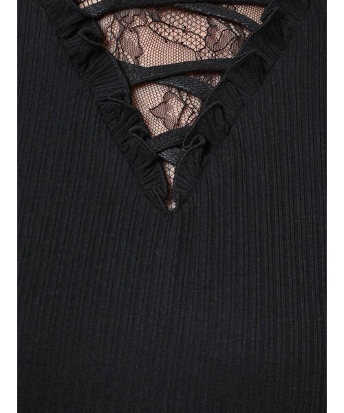 EATME（イートミー）の「FRONTレースアップリブワンピース（ワンピース・レディース・ブラック/グレー/グリーン系その他・FREE）」の22枚目の写真