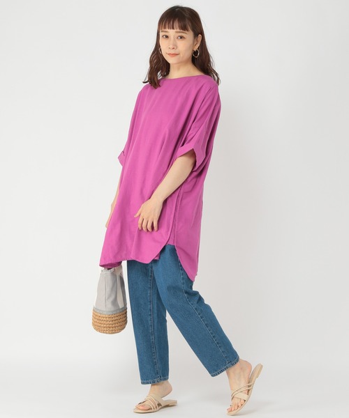 studio CLIP(スタディオクリップ)の「ひんやりBIGチュニックワンピース(ワンピース・レディース・ライトグレー/パープル/ブルー/スモーク・FREE)」の17枚目の写真