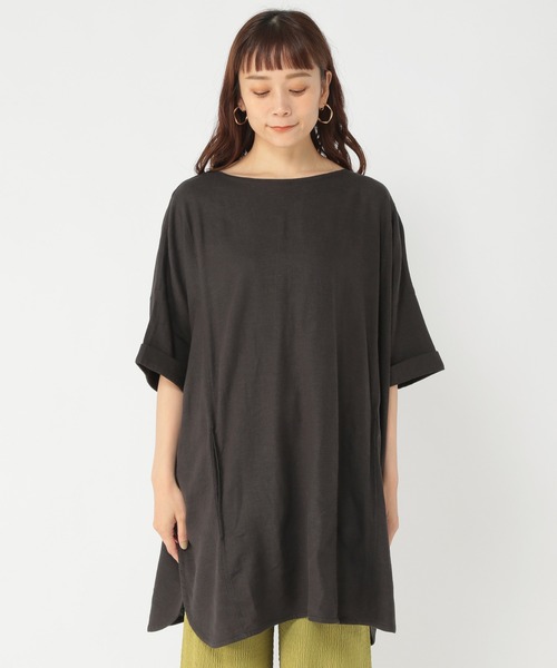 studio CLIP(スタディオクリップ)の「ひんやりBIGチュニックワンピース(ワンピース・レディース・ライトグレー/パープル/ブルー/スモーク・FREE)」の11枚目の写真