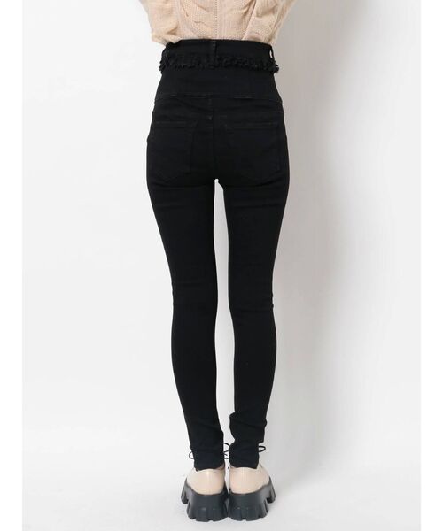 EMODA（エモダ）の「ベルトヘムフリンジハイウエストパギンス（デニムパンツ・レディース・インディゴブルー/ブラック・X-SMALL/MEDIUM/SMALL）」の11枚目の写真