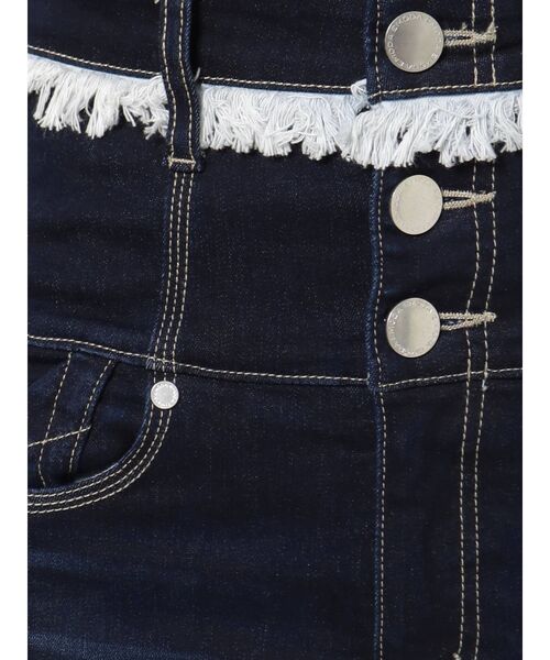 EMODA（エモダ）の「ベルトヘムフリンジハイウエストパギンス（デニムパンツ・レディース・インディゴブルー/ブラック・X-SMALL/MEDIUM/SMALL）」の17枚目の写真