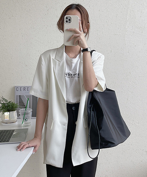 c.u.l(シーユーエル)の「【c.u.l】無地ナイロン 巾着ショルダーバッグ cula255(ショルダーバッグ・レディース・アイボリー/イエロー/グリーン/ブラック・FREE)」の8枚目の写真