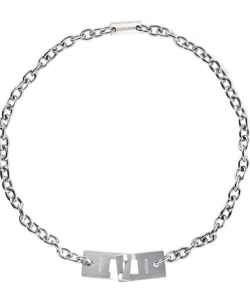 KOR（ケーオーアール）の「プレートロック チェーンネックレス チョーカー（ネックレス・メンズ・シルバー・FREE）」の22枚目の写真