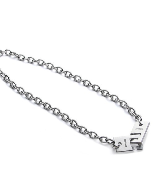 KOR（ケーオーアール）の「プレートロック チェーンネックレス チョーカー（ネックレス・メンズ・シルバー・FREE）」の18枚目の写真