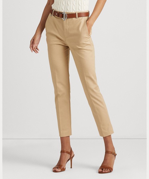 LAUREN RALPH LAUREN(ローレン ラルフ ローレン)の「ダブルフェイスド ストレッチ コットン パンツ(その他パンツ・レディース・ブラウン系6・2/0/4/6/8/10/00)」の2枚目の写真