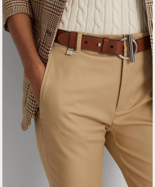 LAUREN RALPH LAUREN(ローレン ラルフ ローレン)の「ダブルフェイスド ストレッチ コットン パンツ(その他パンツ・レディース・ブラウン系6・2/0/4/6/8/10/00)」の4枚目の写真