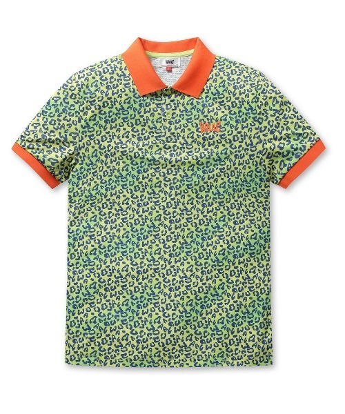 《WAAC》MENS レオパード 半袖ポロシャツ