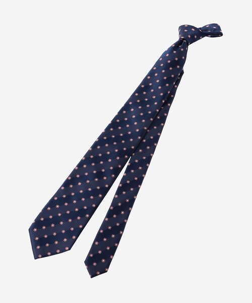 小紋フラワー柄ネクタイ ネクタイ ネクタイ Mackintosh London マッキントッシュ ロンドン のファッション