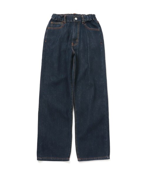 F.O.U（エフオーユー）の「5ポケット デニム 10分丈_ジュニア（デニムパンツ・キッズ・ネイビー/ブルー・150/160）」の2枚目の写真