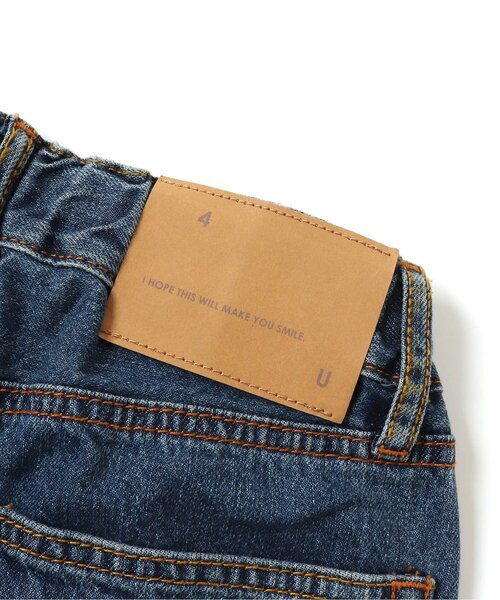 F.O.U（エフオーユー）の「5ポケット デニム 10分丈_ジュニア（デニムパンツ・キッズ・ネイビー/ブルー・150/160）」の6枚目の写真
