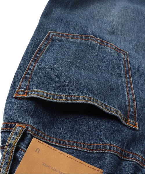 F.O.U（エフオーユー）の「5ポケット デニム 10分丈_ジュニア（デニムパンツ・キッズ・ネイビー/ブルー・150/160）」の4枚目の写真