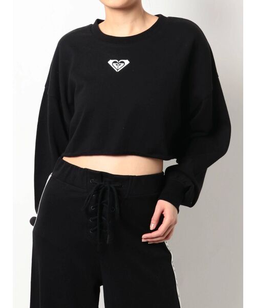 ROXY(ロキシー)の「GYDA×ROXY ロゴスウェットショートTOPS(スウェット・レディース・ブラック/オフホワイト・FREE)」の12枚目の写真