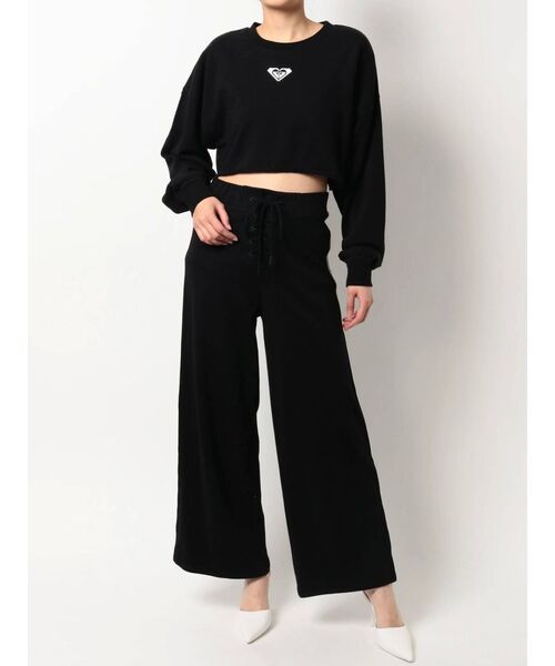ROXY(ロキシー)の「GYDA×ROXY ロゴスウェットショートTOPS(スウェット・レディース・ブラック/オフホワイト・FREE)」の13枚目の写真