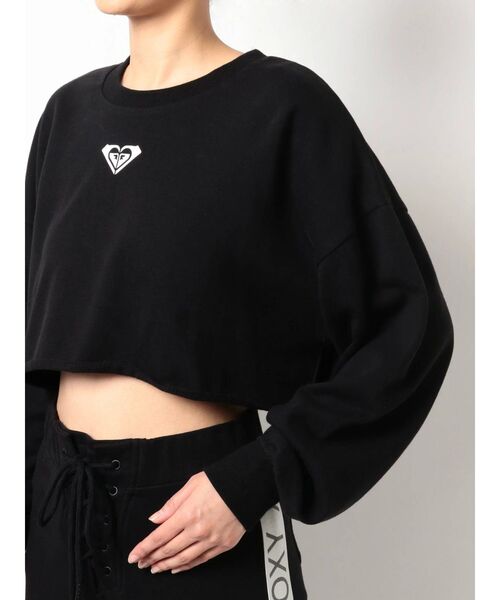 ROXY(ロキシー)の「GYDA×ROXY ロゴスウェットショートTOPS(スウェット・レディース・ブラック/オフホワイト・FREE)」の18枚目の写真