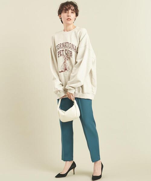 BEAUTY&YOUTH UNITED ARROWS(ビューティーアンドユースユナイテッドアローズ)の「BY カルゼドローストテーパードパンツ -ウォッシャブル- ∴(その他パンツ・レディース・コバルトブルー/オフホワイト/ブラック/モカ・L/M/S)」の4枚目の写真
