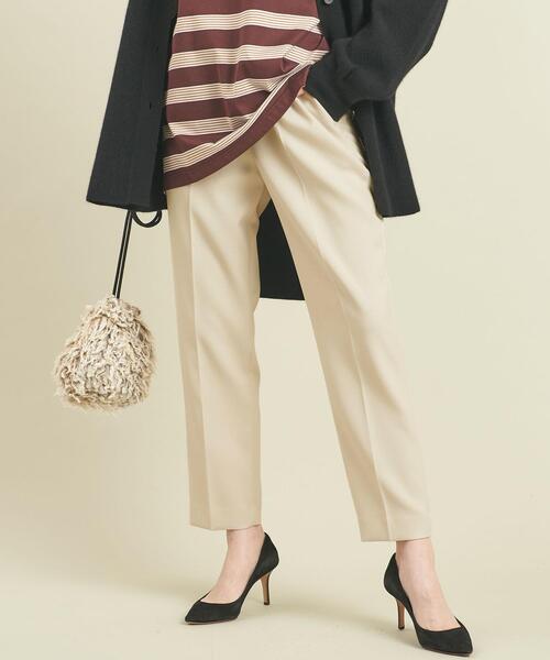 BEAUTY&YOUTH UNITED ARROWS(ビューティーアンドユースユナイテッドアローズ)の「BY カルゼドローストテーパードパンツ -ウォッシャブル- ∴(その他パンツ・レディース・コバルトブルー/オフホワイト/ブラック/モカ・L/M/S)」の17枚目の写真