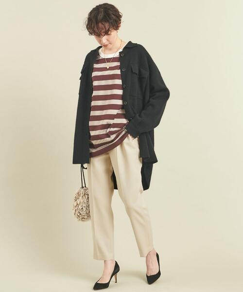 BEAUTY&YOUTH UNITED ARROWS(ビューティーアンドユースユナイテッドアローズ)の「BY カルゼドローストテーパードパンツ -ウォッシャブル- ∴(その他パンツ・レディース・コバルトブルー/オフホワイト/ブラック/モカ・L/M/S)」の7枚目の写真