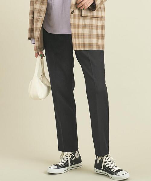 BEAUTY&YOUTH UNITED ARROWS(ビューティーアンドユースユナイテッドアローズ)の「BY カルゼドローストテーパードパンツ -ウォッシャブル- ∴(その他パンツ・レディース・コバルトブルー/オフホワイト/ブラック/モカ・L/M/S)」の6枚目の写真