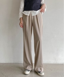 SONYUNARA ピンタックストレートロングスラックス