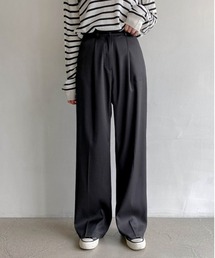 SONA | SONYUNARA(ソニョナラ)ピンタックストレートロングスラックス(スラックス)