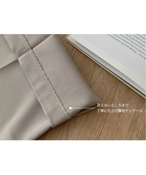 SONA（ソナ）の「SONYUNARA ピンタックストレートロングスラックス（スラックス・レディース・ブラック/ダークグレー/ベージュ・SMALL/MEDIUM）」の12枚目の写真