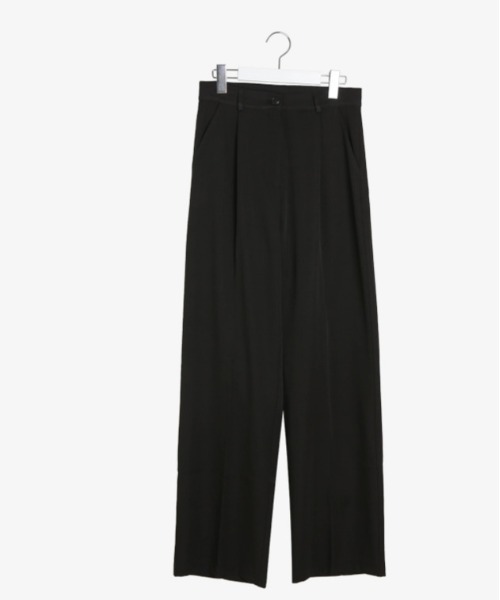 SONA（ソナ）の「SONYUNARA ピンタックストレートロングスラックス（スラックス・レディース・ブラック/ダークグレー/ベージュ・SMALL/MEDIUM）」の19枚目の写真