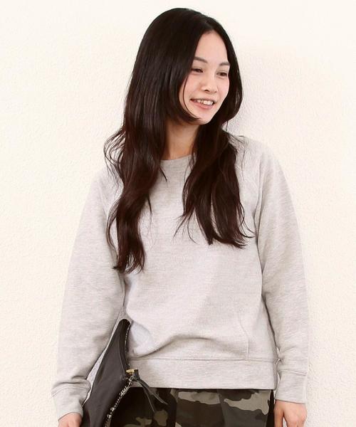 coen(コーエン)の「ポケット起毛ラグランプルオーバー(スウェット・レディース・ネイビー/グレー/ホワイト・LARGE/MEDIUM)」の3枚目の写真