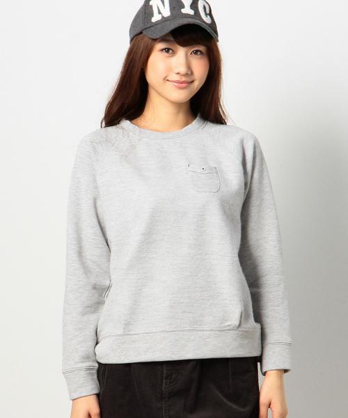 coen(コーエン)の「ポケット起毛ラグランプルオーバー(スウェット・レディース・ネイビー/グレー/ホワイト・LARGE/MEDIUM)」の10枚目の写真