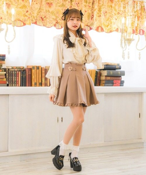 ROJITA（ロジータ）の「レーシーリボン袖ボリュームブラウス（シャツ/ブラウス・レディース・ピンク/ブラック/ホワイト・FREE）」の6枚目の写真