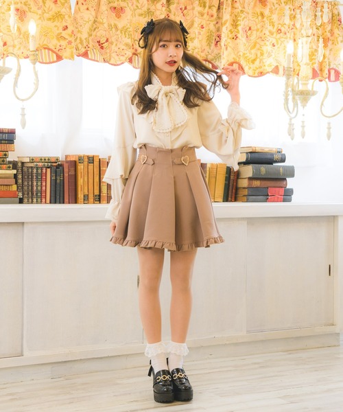 ROJITA（ロジータ）の「レーシーリボン袖ボリュームブラウス（シャツ/ブラウス・レディース・ピンク/ブラック/ホワイト・FREE）」の7枚目の写真