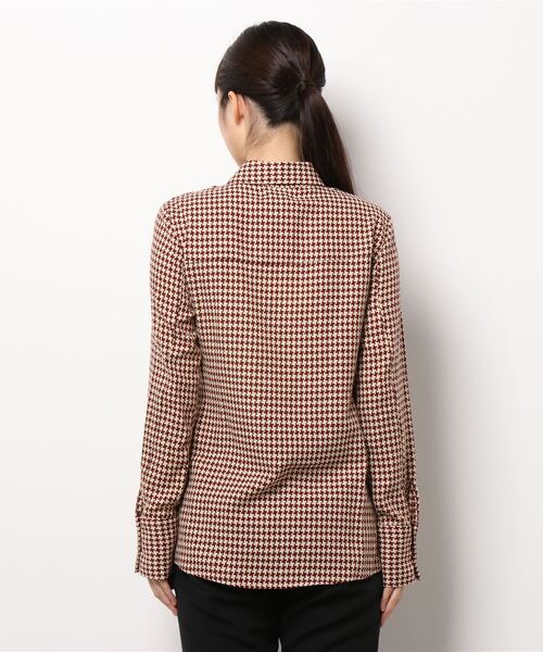 ROCKET x LUNCH（ロケットアンドランチ）の「【ROCKET × LUNCH/ロケット ランチ】R HOUND TOOTH CHECK SHIRT（シャツ/ブラウス・レディース・ブラウン/ラスタ・SMALL）」の16枚目の写真