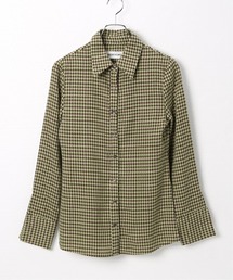 ROCKET x LUNCH | 【ROCKET × LUNCH/ロケット ランチ】R HOUND TOOTH CHECK SHIRT(シャツ/ブラウス)