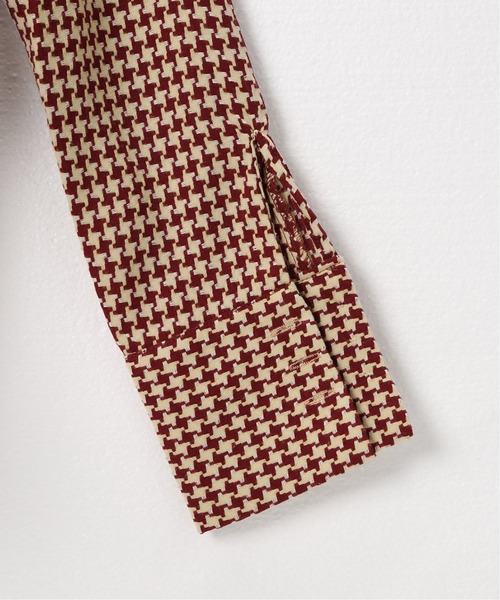 ROCKET x LUNCH（ロケットアンドランチ）の「【ROCKET × LUNCH/ロケット ランチ】R HOUND TOOTH CHECK SHIRT（シャツ/ブラウス・レディース・ブラウン/ラスタ・SMALL）」の5枚目の写真