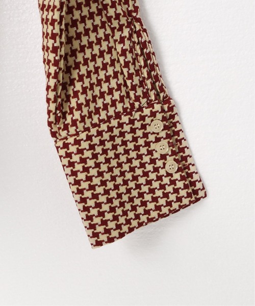 ROCKET x LUNCH（ロケットアンドランチ）の「【ROCKET × LUNCH/ロケット ランチ】R HOUND TOOTH CHECK SHIRT（シャツ/ブラウス・レディース・ブラウン/ラスタ・SMALL）」の17枚目の写真