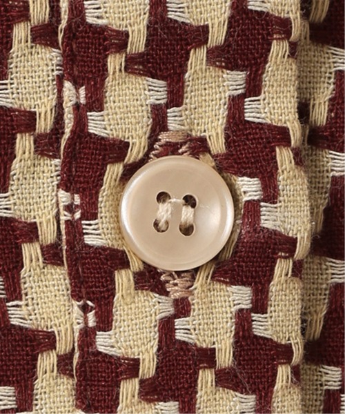 ROCKET x LUNCH（ロケットアンドランチ）の「【ROCKET × LUNCH/ロケット ランチ】R HOUND TOOTH CHECK SHIRT（シャツ/ブラウス・レディース・ブラウン/ラスタ・SMALL）」の19枚目の写真