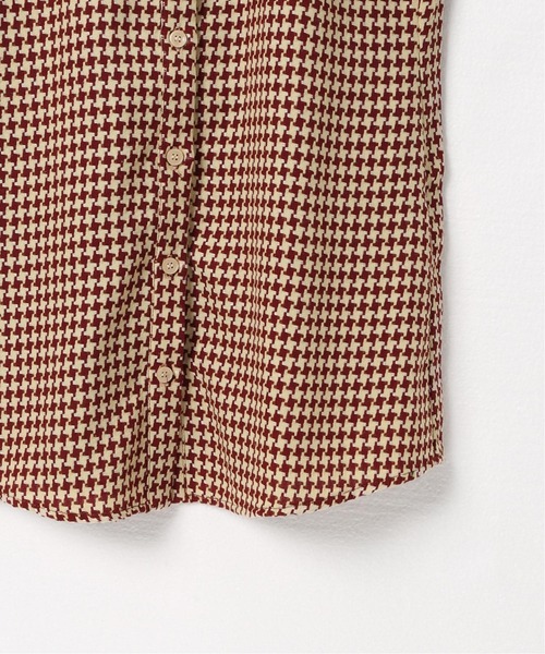 ROCKET x LUNCH（ロケットアンドランチ）の「【ROCKET × LUNCH/ロケット ランチ】R HOUND TOOTH CHECK SHIRT（シャツ/ブラウス・レディース・ブラウン/ラスタ・SMALL）」の15枚目の写真