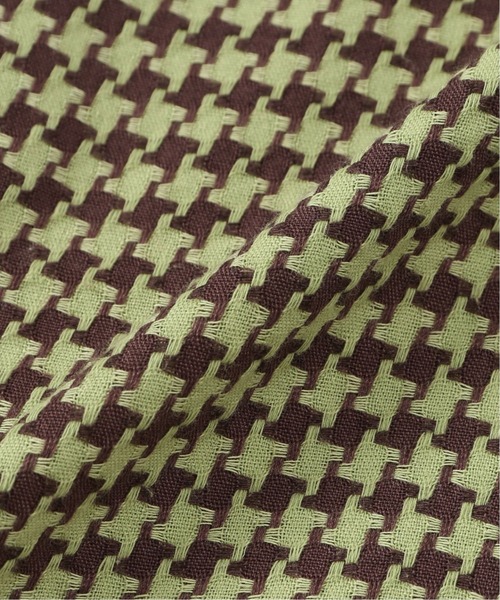 ROCKET x LUNCH（ロケットアンドランチ）の「【ROCKET × LUNCH/ロケット ランチ】R HOUND TOOTH CHECK SHIRT（シャツ/ブラウス・レディース・ブラウン/ラスタ・SMALL）」の8枚目の写真