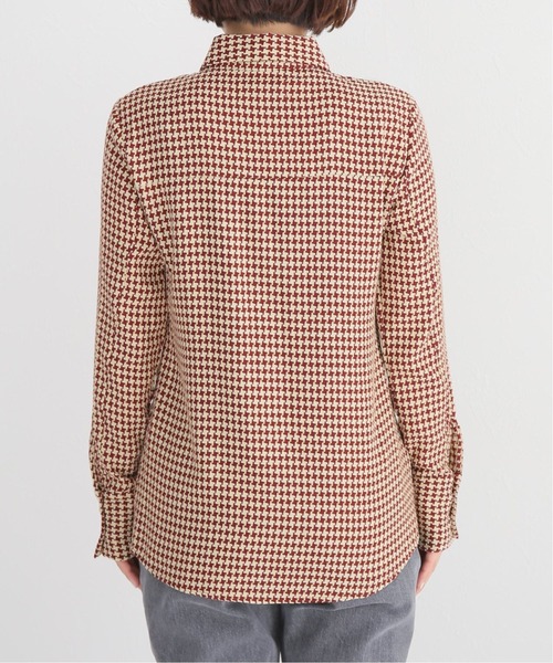 ROCKET x LUNCH（ロケットアンドランチ）の「【ROCKET × LUNCH/ロケット ランチ】R HOUND TOOTH CHECK SHIRT（シャツ/ブラウス・レディース・ブラウン/ラスタ・SMALL）」の18枚目の写真