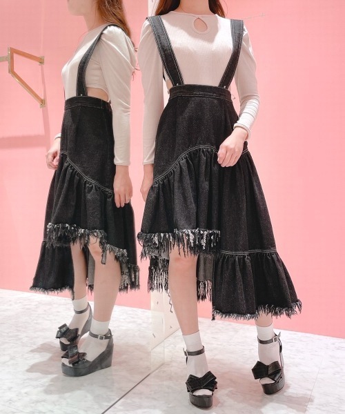 lilLilly（リルリリー）の「レオタードリブトップス（ニット