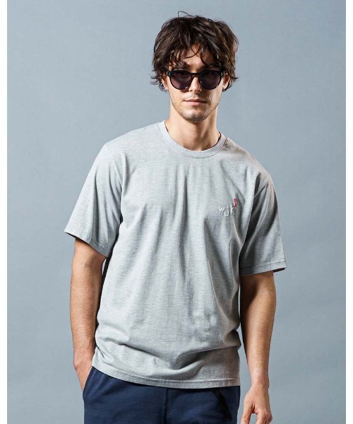 wjk(ダヴルジェイケイ)の「heart warming T(Tシャツ/カットソー・メンズ・カーキ/トップグレー/ホワイト/ブラック・MEDIUM/X-LARGE/LARGE/SMALL)」の1枚目の写真