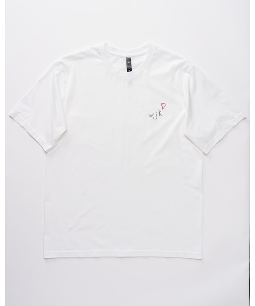 wjk(ダヴルジェイケイ)の「heart warming T(Tシャツ/カットソー・メンズ・カーキ/トップグレー/ホワイト/ブラック・MEDIUM/X-LARGE/LARGE/SMALL)」の20枚目の写真