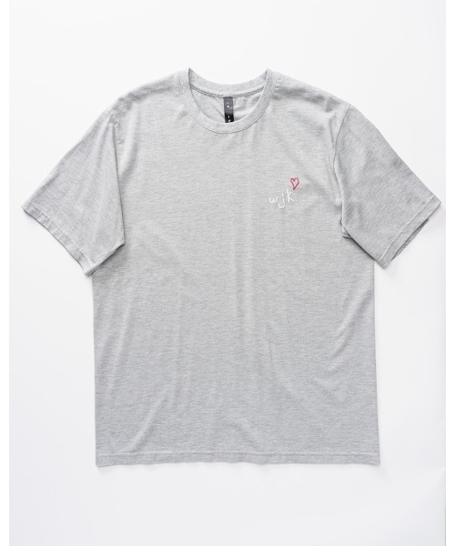 wjk(ダヴルジェイケイ)の「heart warming T(Tシャツ/カットソー・メンズ・カーキ/トップグレー/ホワイト/ブラック・MEDIUM/X-LARGE/LARGE/SMALL)」の22枚目の写真