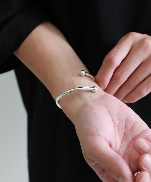 WAKAN SILVER SMITH】Double ball Twist bangle