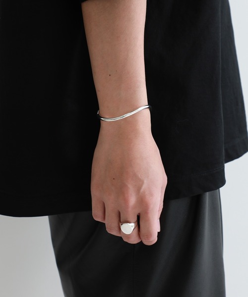 WAKAN SILVER SMITH】Double ball Twist bangle