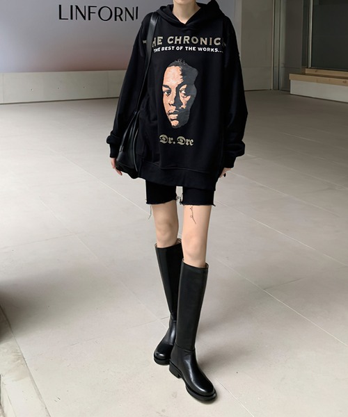 me+em select（ミームセレクト）の「フェイクレザーフラットロングブーツ（ブーツ・レディース・ブラック/ブラウン・24/24.5/23/23.5）」の11枚目の写真